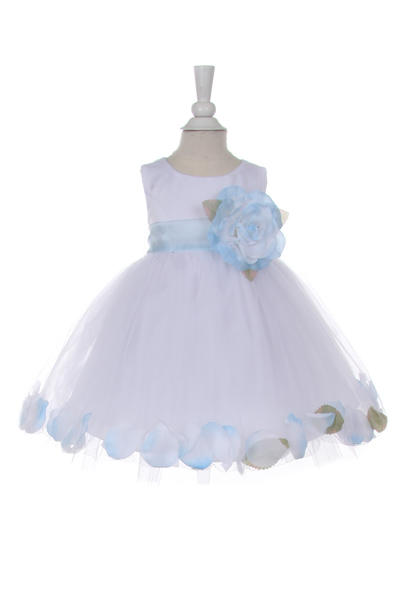 Little baby girl floral skirt with flouncy sash