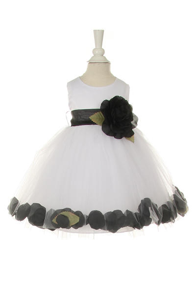 Little baby girl floral skirt with flouncy sash