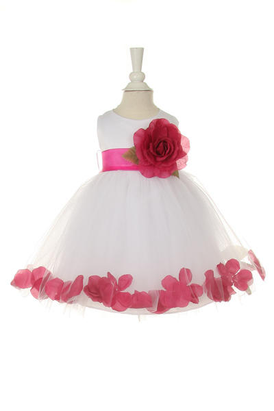 Little baby girl floral skirt with flouncy sash