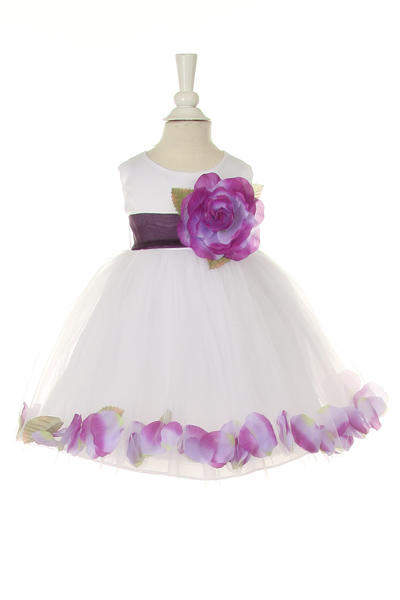 Little baby girl floral skirt with flouncy sash