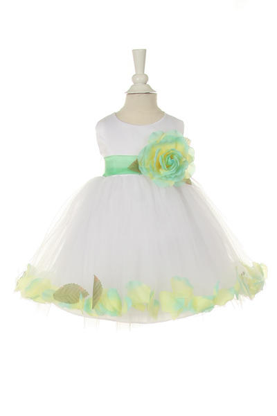 Little baby girl floral skirt with flouncy sash