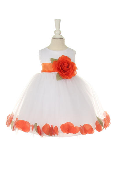 Little baby girl floral skirt with flouncy sash