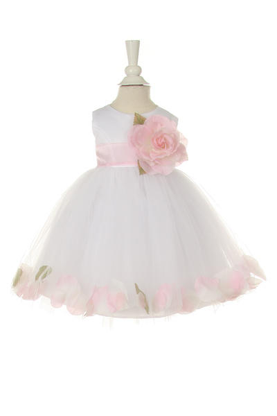 Little baby girl floral skirt with flouncy sash