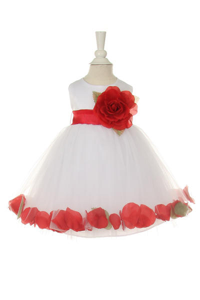 Little baby girl floral skirt with flouncy sash