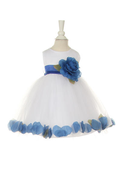 Little baby girl floral skirt with flouncy sash