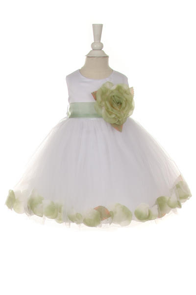 Little baby girl floral skirt with flouncy sash