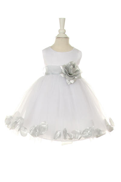 Little baby girl floral skirt with flouncy sash