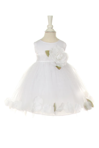 Little baby girl floral skirt with flouncy sash