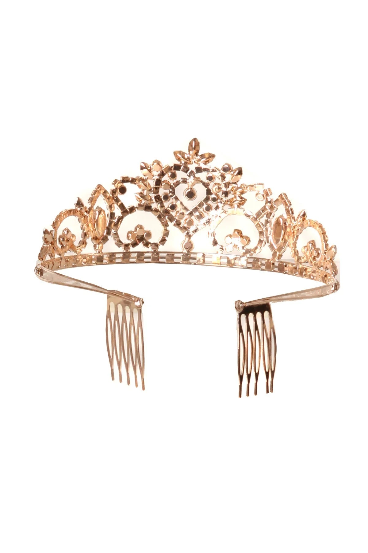 Girl pageant crown with rhinestone