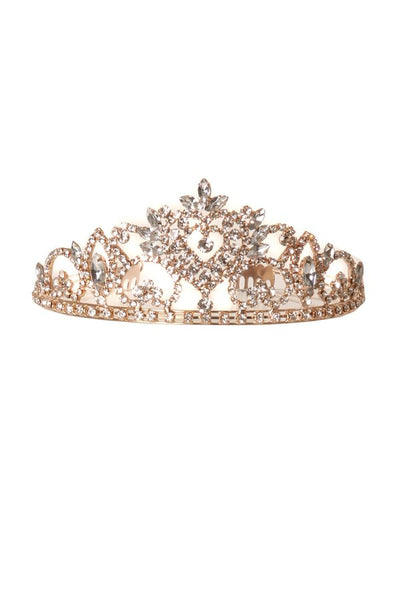 Girl pageant crown with rhinestone