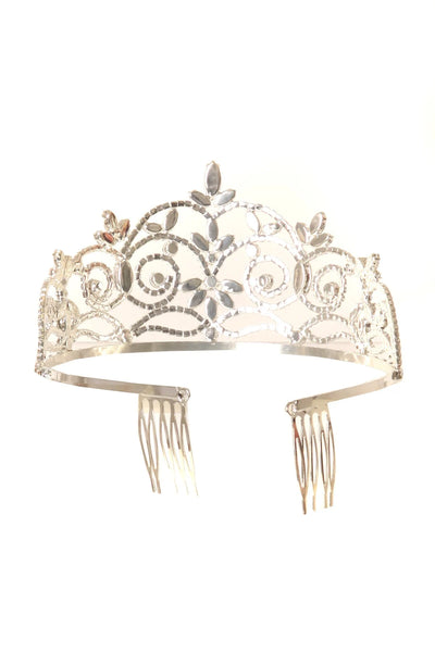 Girl pageant crown with rhinestone