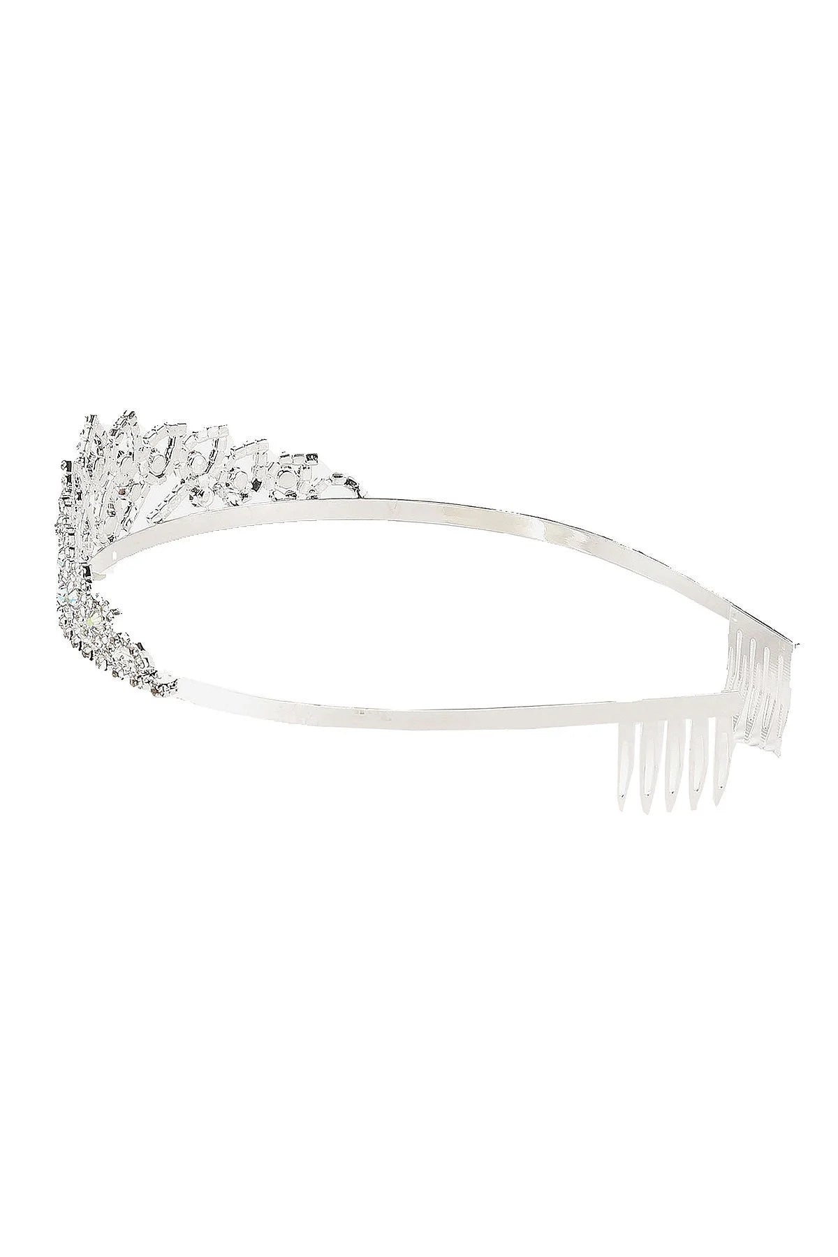 Girl pageant crown with rhinestone