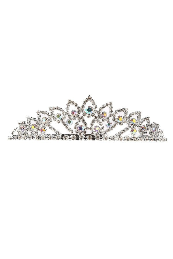 Girl pageant crown with rhinestone